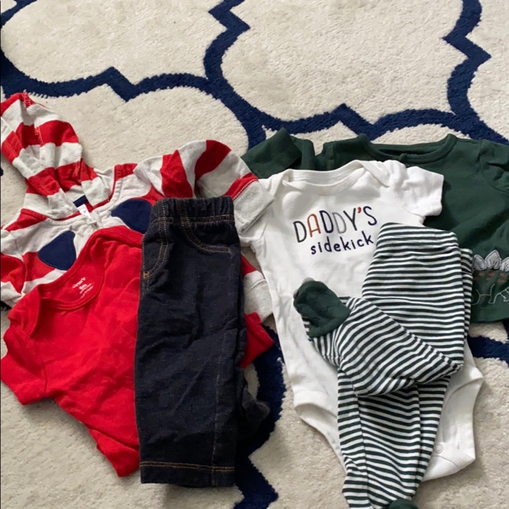 2 baby boy outfits 6M